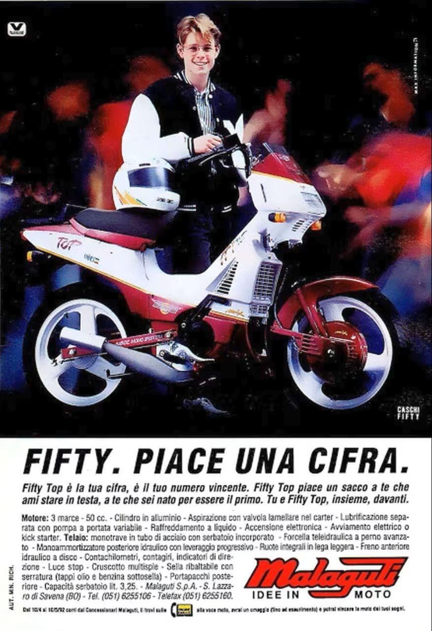 Pubblicità Malaguti Fifty